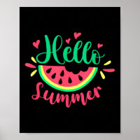 Hallo Sommer Watermelon Sommerurlaub Sommerferien