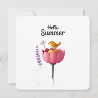 Hallo Sommerferien Einladung