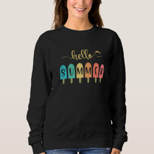 Hallo Sommerferien Eis Eiscreme Auf Wiedersehen S Sweatshirt