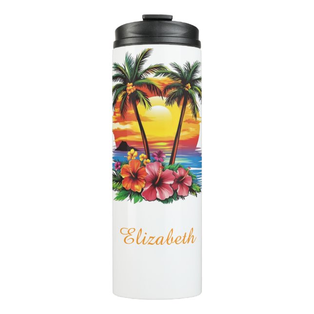 Hallo Sommerkinder trinken Kind Thermosbecher (Vorderseite)