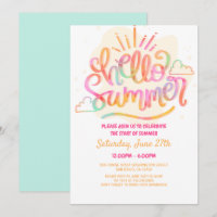 Hallo Sommerparty, letzter Schultag, Poolparty