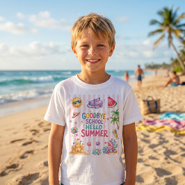 Hallo Sommerparty-Streifen T-Shirt