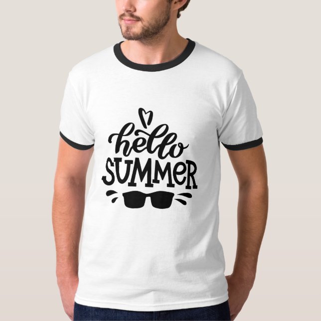 Hallo Sommersonnenbrille T-Shirt (Vorderseite)