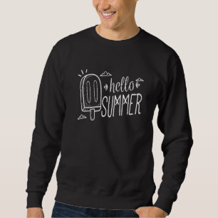 Hallo Sommerurlaub Eiscreme Popsicle Ice Lolly Sweatshirt