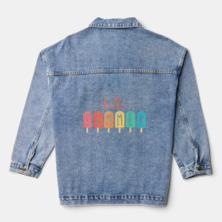Hallo Sommerurlaub Eiscreme Popsicle Jeansjacke