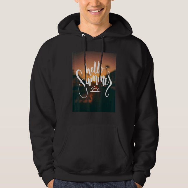 Hallo Sommerurlaub Eiscreme Sonnenstrand Männer Ki Hoodie (Vorderseite)