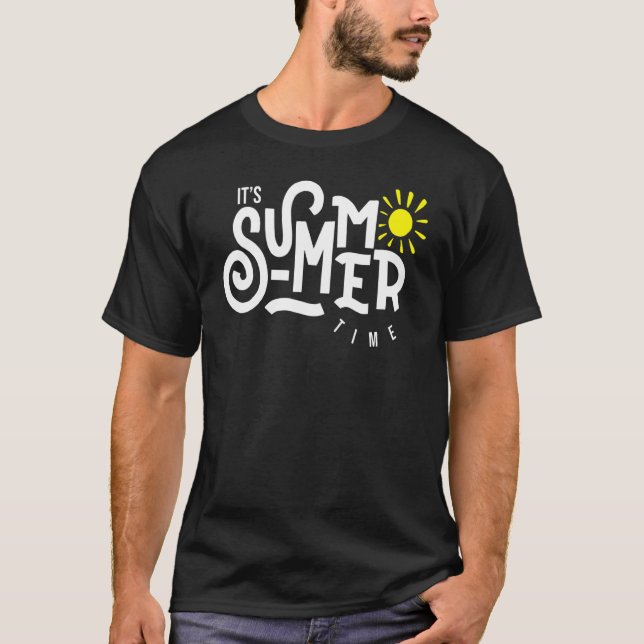 Hallo Sommerurlaub Eiscreme Sonnenstrand Männer Ki T-Shirt (Vorderseite)