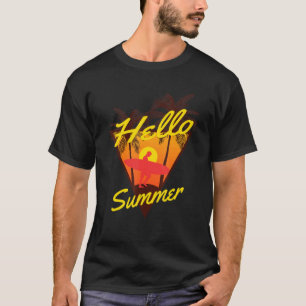 Hallo Sommerurlaub Familie Freunde Reise Palm Tre T-Shirt