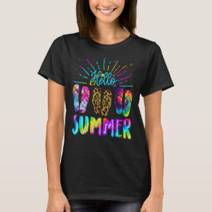 Hallo Sommerurlaub Flip Flops Beach Life Girls T-Shirt