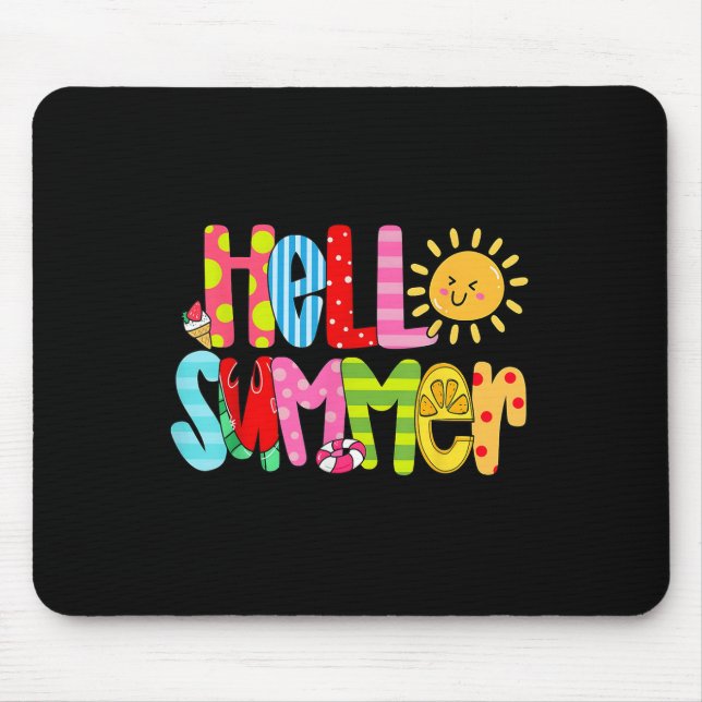 Hallo Sommerurlaub Ice Mousepad (Vorne)