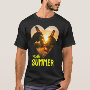 Hallo Sommerurlaub Sonne Biersonne T-Shirt