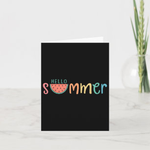 Hallo Sommerurlaub Watermelon Geschenk Karte