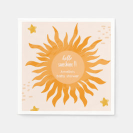 Hallo Sonne boho Aquarell Sun Baby Dusche Serviette