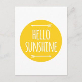 Hallo Sonne Postkarte