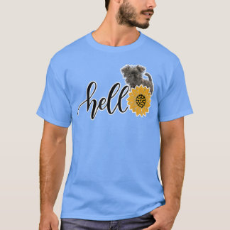 Hallo Sonnenblume Affenpinscher T-Shirt