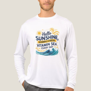 Hallo Sonnenschein, Auf Wiedersehen Stress - Ocean Tri-Blend Shirt