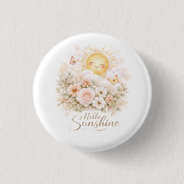 Hallo Sonnenschein Florale Sonnenknöpfe  Button