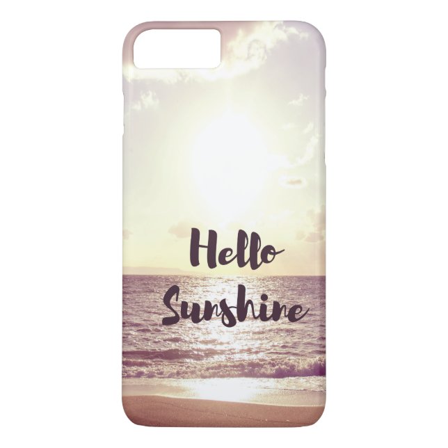 "Hallo Sonnenschein-" Foto-Zitat Case-Mate iPhone Hülle (Rückseite)