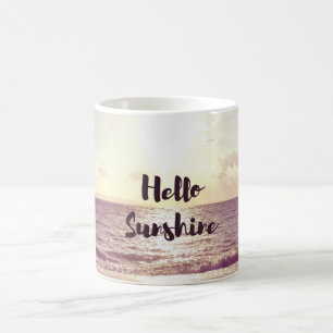 "Hallo Sonnenschein-" Foto-Zitat Tasse