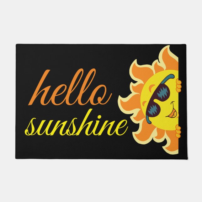 Hallo Sonnenschein  Fußmatte (Vorderseite)