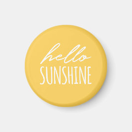 Hallo Sonnenschein Gelber Magnet