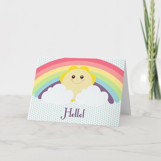 Hallo Sonnenschein! Gruß-Karte Karte (Vorderseite)