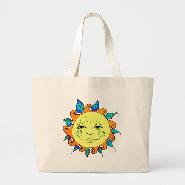 Hallo Sonnenschein Jumbo Stoffbeutel (Vorne)