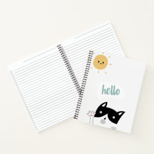 Hallo Sonnenschein Katze Notizbuch
