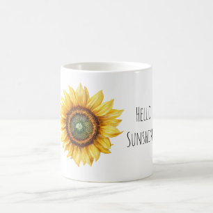 Hallo Sonnenschein Sonnenblume Kaffeetasse
