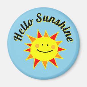 Hallo Sonnenschein Süßes Glückliches Sonnendesign Magnet
