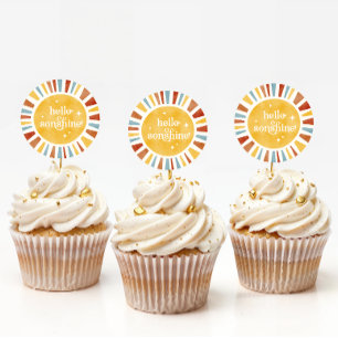 Hallo Sonshine Boho Baby Shower Sun Burst Sticker