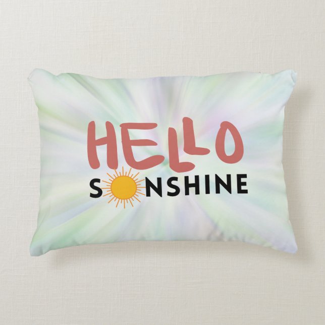Hallo Sonshine, Sun Rays, Summer vibes Dekokissen (Vorderseite)
