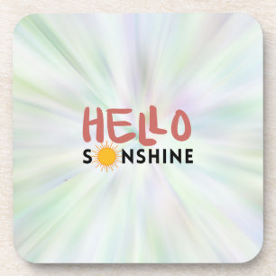 Hallo Sonshine, Sun Rays, Summer vibes Getränkeuntersetzer