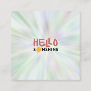 Hallo Sonshine, Sun Rays, Summer vibes Telefonnummerkarte