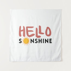 Hallo Sonshine, Sun Rays, Summer vibes Wandteppich