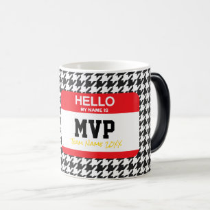 Hallo Sport mein Name ist MVP Hahnentrittmuster Te Verwandlungstasse