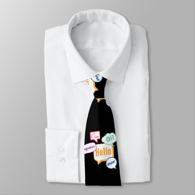Hallo  | Sprachen Krawatte (Gebunden)