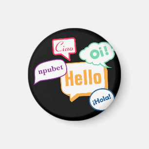 Hallo Sprachen Magnet