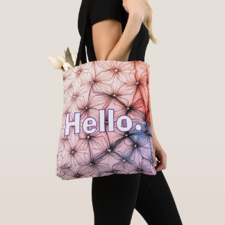 Hallo . Stilvolle moderne, farbenfrohe Muster Tote