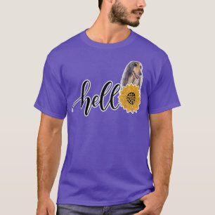 Hallo Sunflower Afghan Hound T-Shirt