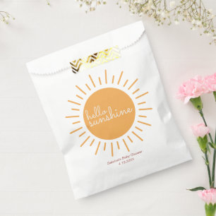 Hallo Sunshine Baby Dusche Geschenktütchen