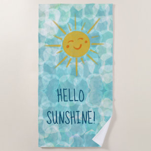 Hallo Sunshine Beach Handtuch