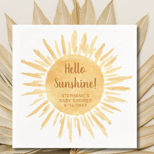 Hallo Sunshine Boho Baby Dusche Serviette