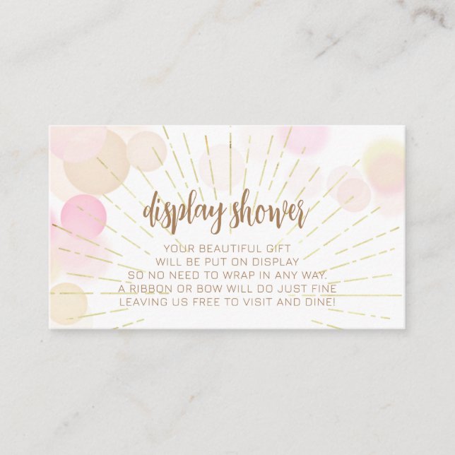 Hallo Sunshine Boho Moderne Happy Baby Girl Dusche Begleitkarte (Vorderseite)