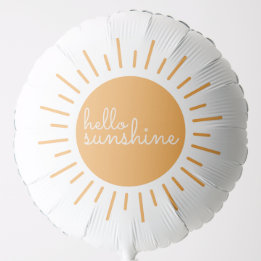 Hallo Sunshine Boho Sunshine Gender Neutral Ballon