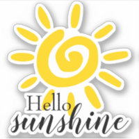 Hallo Sunshine | Custom Cut Vinyl