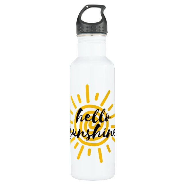 Hallo Sunshine Edelstahlflasche (Vorderseite)