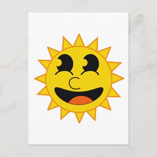 Hallo Sunshine Feiertagspostkarte (Vorderseite)