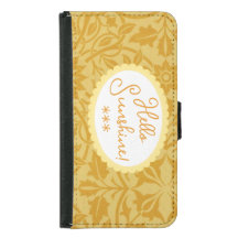 Hallo Sunshine Golden Yellow Wallet Gehäuse