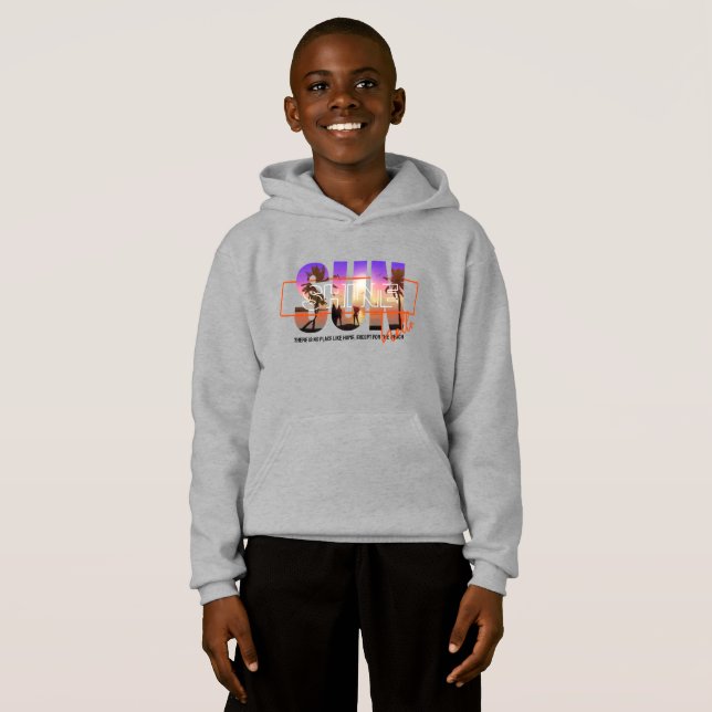 Hallo Sunshine | Kinder Hoodie (Vorne ganz)